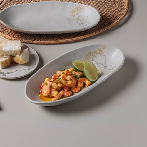 Porto Brasil Deep Oval Platter Set Of 4 In Green