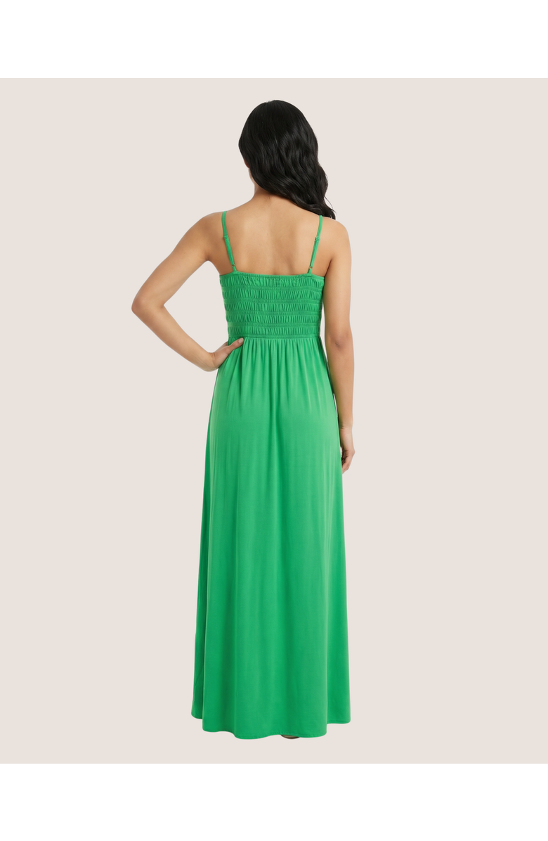 JJwinks Montecito Maxi Bra-Free Dress with Smocked Bodice, Alternate, color, Kelly Green