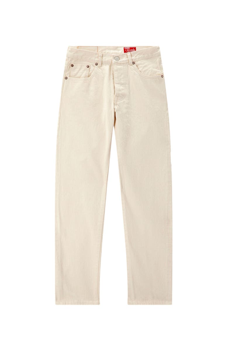 Johnj Japan Selvedge 5-Pocket Regular Fit Ecrù Denim, Main, color, OFF WHITE