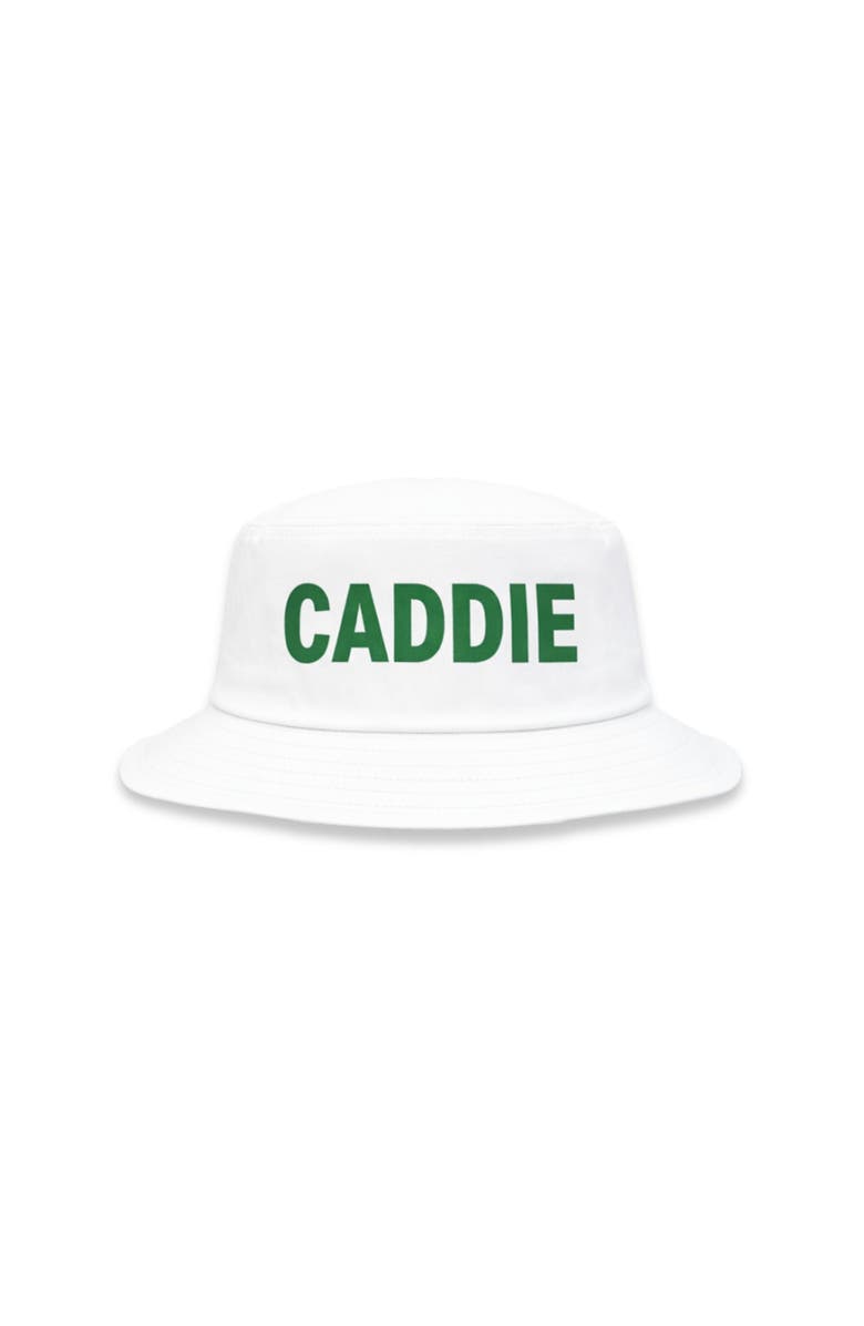 Bits & Bows Caddie Bucket Hat, Alternate, color, White/Green