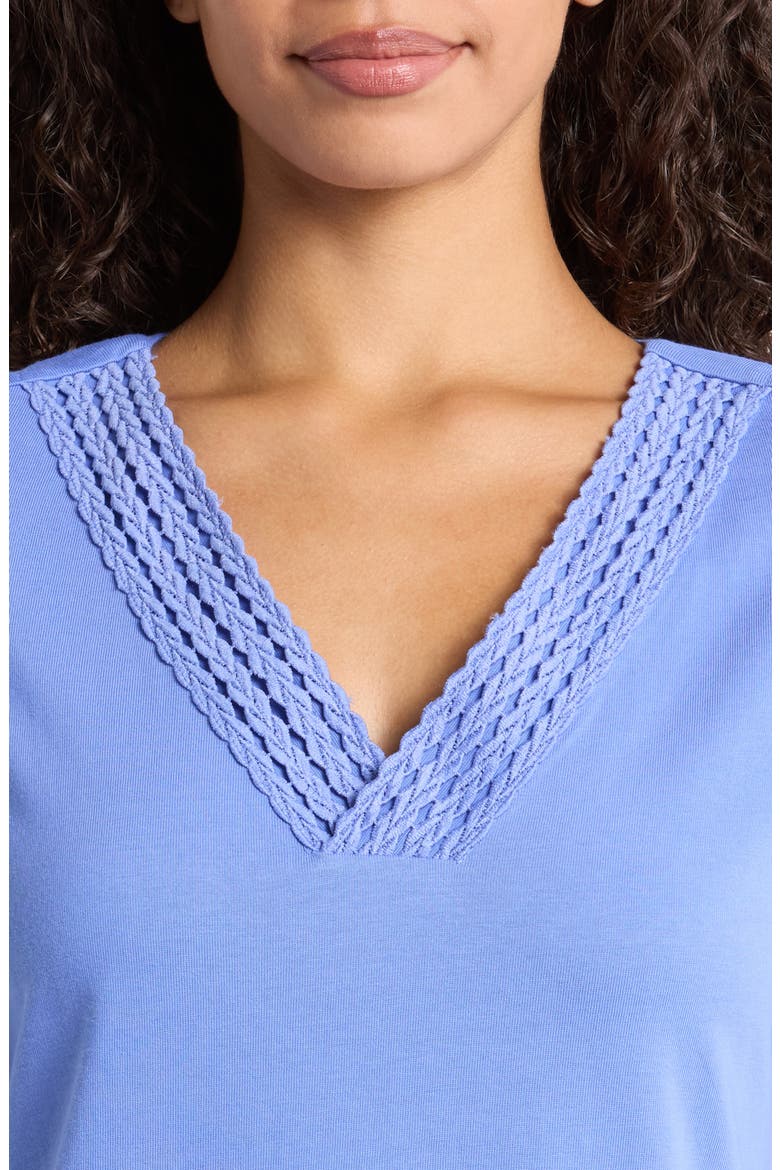 Island Scape Braided Trim Dress, Alternate, color, BLUE COVE