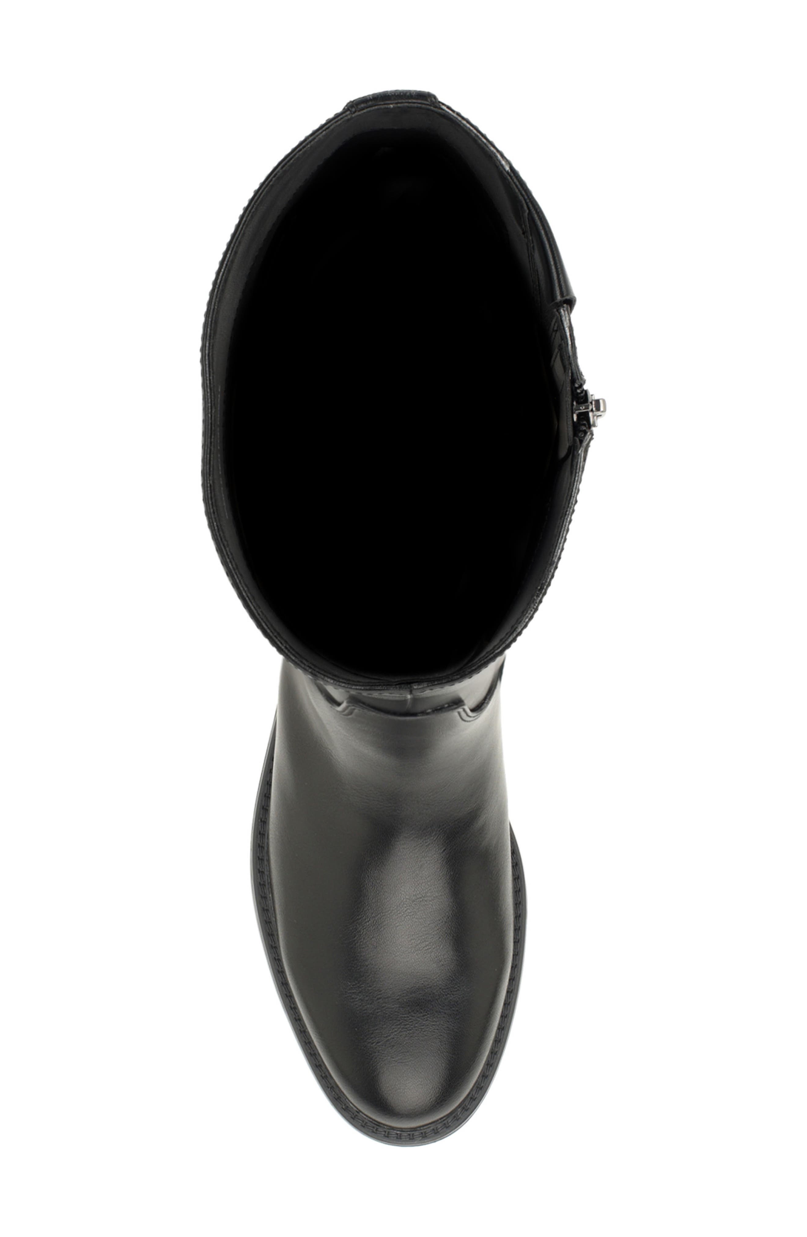 Minesa Wide Calf Faux Leather Knee High Boot, Alternate, color, BLK01