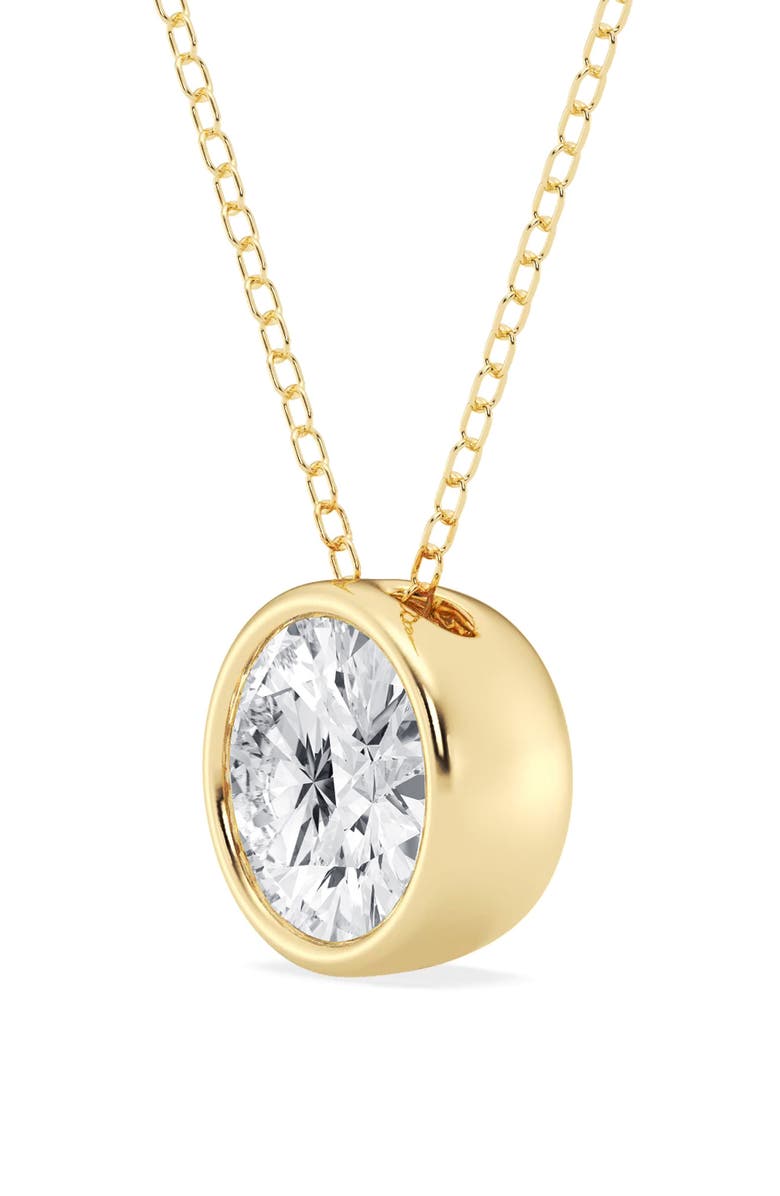 Badgley Mischka Collection 14K Gold Round Cut Lab-Created Diamond Pendant Necklace - 2.0ct, Alternate, color, 