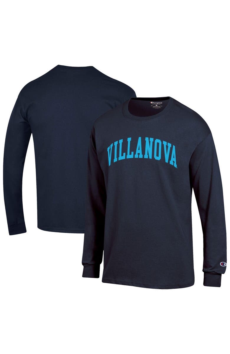 Champion Men's Champion  Navy Villanova Wildcats Basic Arch Long Sleeve T-Shirt, Alternate, color, 