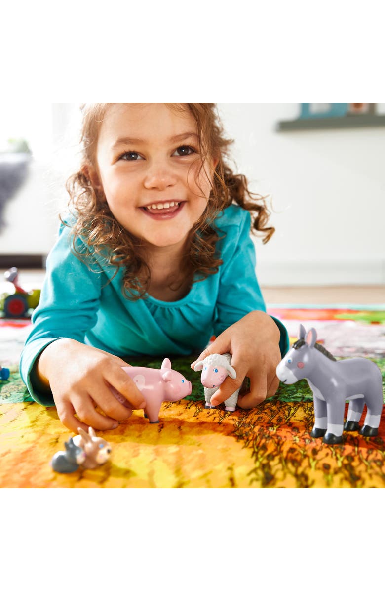 HABA Little Friends Sheep - 3.5" Farm Animal Toy Figure, Alternate, color, Multi