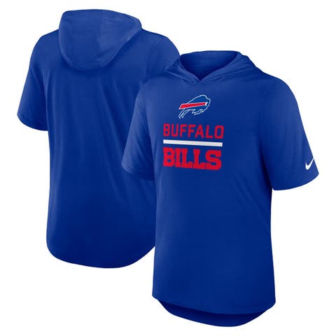 Men's Nike Royal Buffalo Bills Lockup Tri-Blend Hoodie T-Shirt