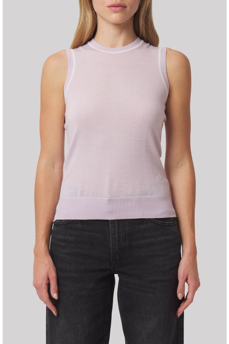 Lauren Wool Blend Vest, Main, color, PETAL PINK/ ANTIQUE WHITE