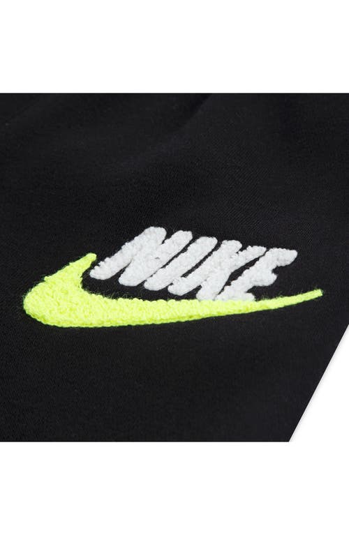 Nike Kids' Club Graphic Joggers In Black