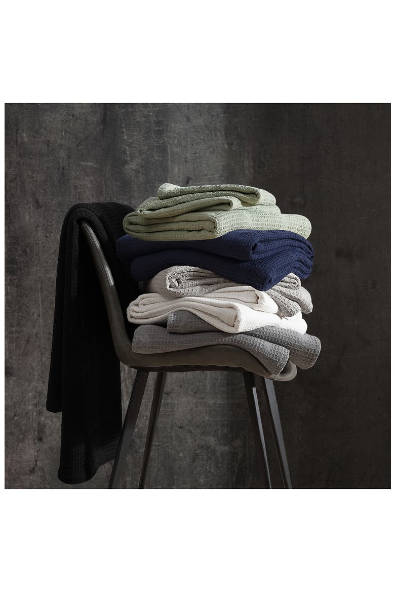 Essentials Waffle Throw Blanket, Alternate, color, SAGE GREEN