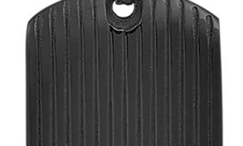 Geoffrey Beene Stainless Steel Textured Dog Tag Pendant Necklace
