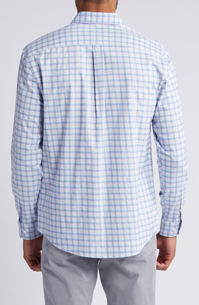 johnnie-O Neta Check Performance Button-Up Shirt, Alternate, color,