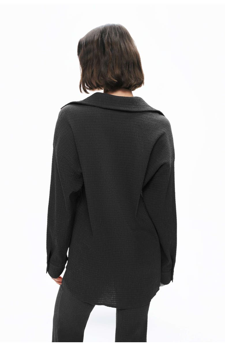 Nocturne Crumpled Fabric Draped Shirt, Alternate, color, 