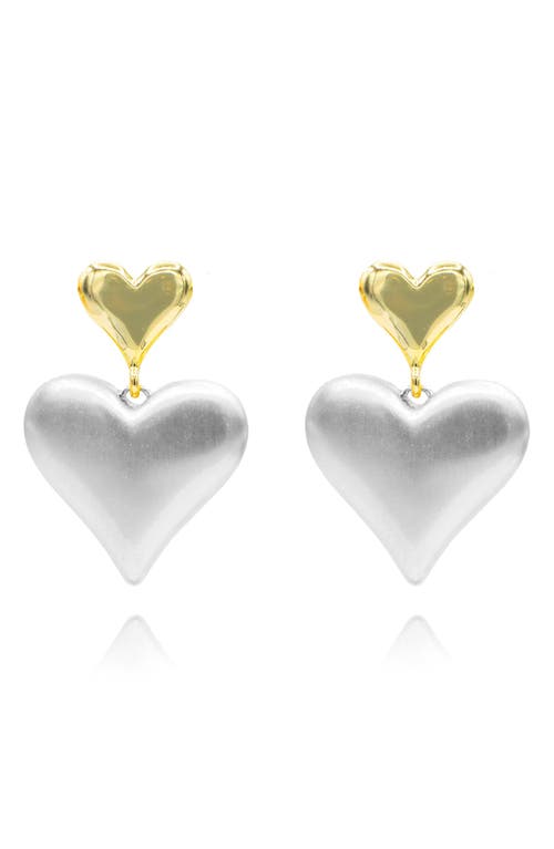 La Meno Paris With Love Drop Earrings In Multi