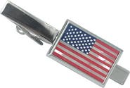 Link Up American Flag Mother of Pearl Tie Bar