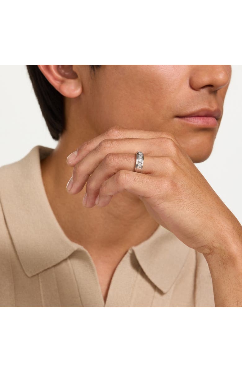 Bliss Diamond Men's 1Ct TW Five Stone Diamond Wedding Ring 14k Gold or Platinum Lab Grown, Alternate, color,