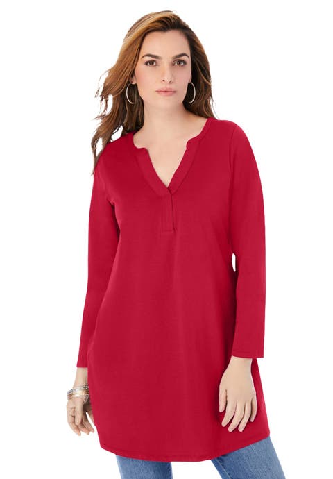 Ultimate Y Neck Tunic (plus)