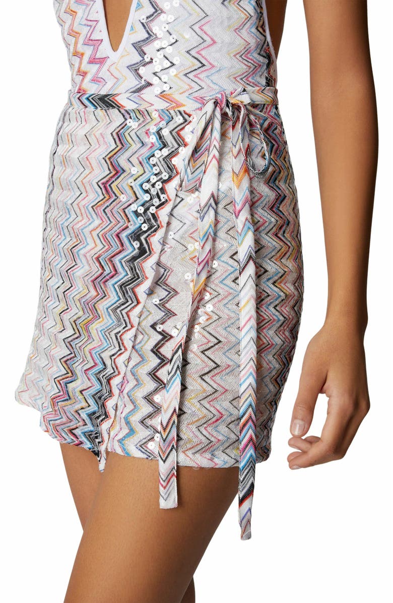 Missoni Viscose Blend Pareo Mini Skirt, Alternate, color, Multicoloured