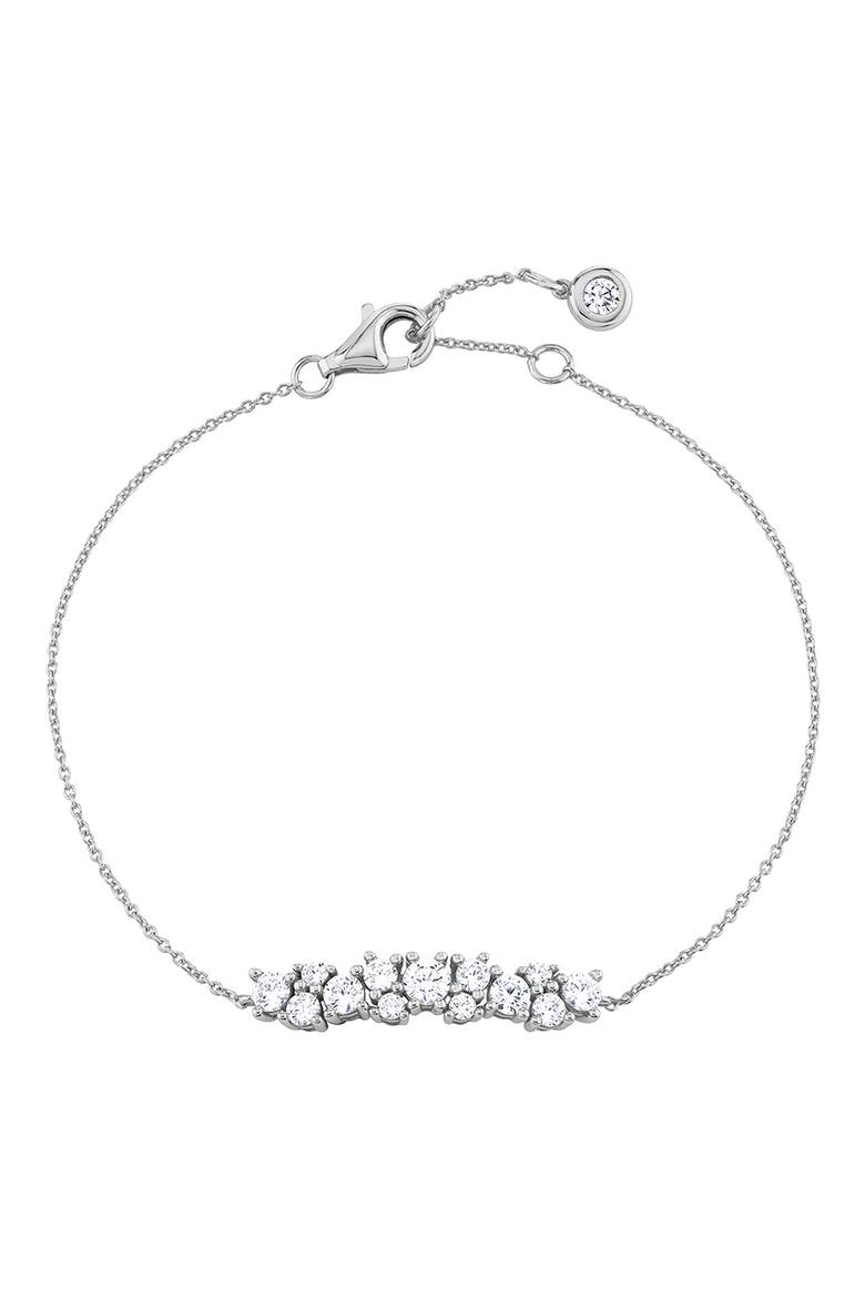 Brilliant Pavé Crystal Bracelet, Main, color, PURE PLATINUM / CLEAR STONE
