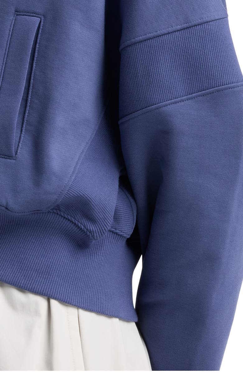 New Balance French Terry Crop Zip Hoodie, Alternate, color, Dream State