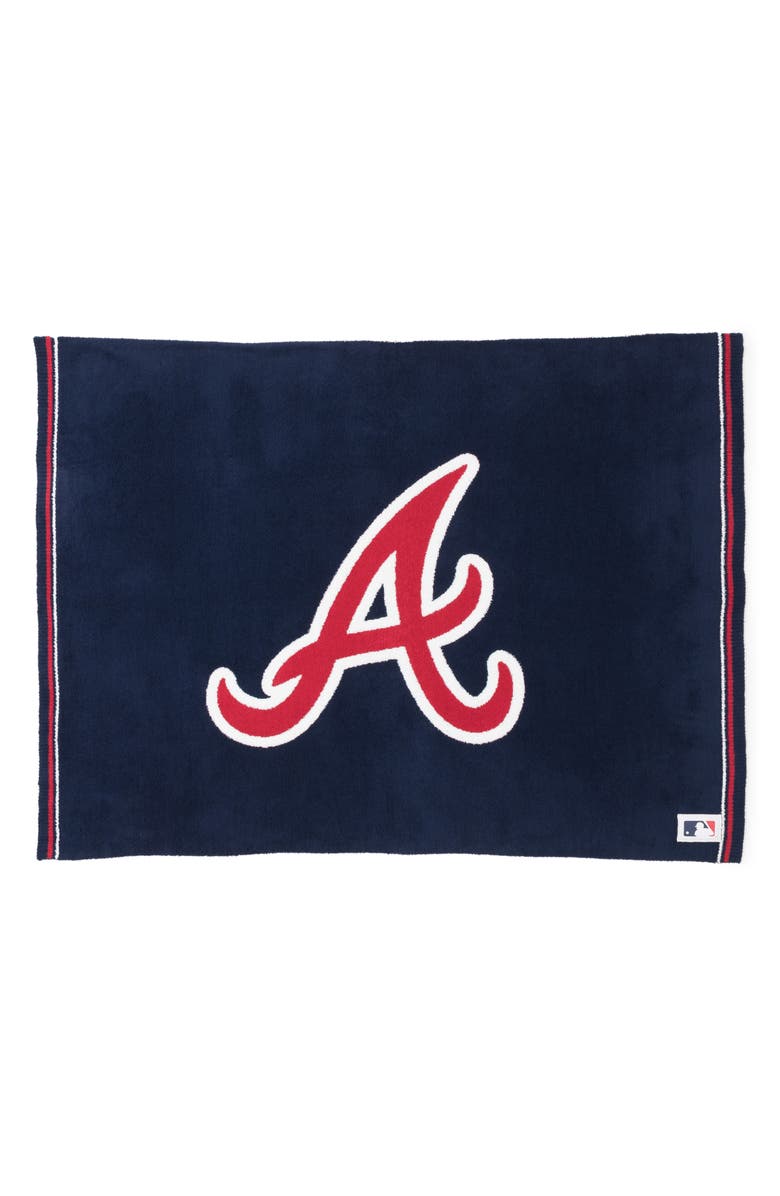 Barefoot Dreams<sup>®</sup> CozyChic<sup>®</sup> Atlanta Braves Throw Blanket, Main, color, Braves Multi