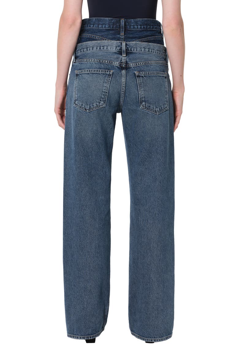 Elson Double Waist Jeans, Alternate, color, PENDULUM/ PORTRAIT