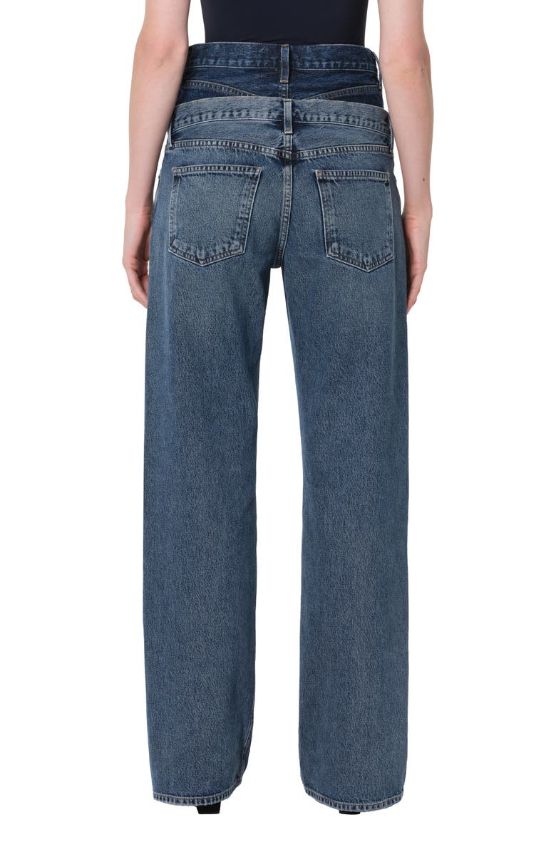 AGOLDE Elson Double Waist Jeans, Alternate, color, Pendulum/ Portrait