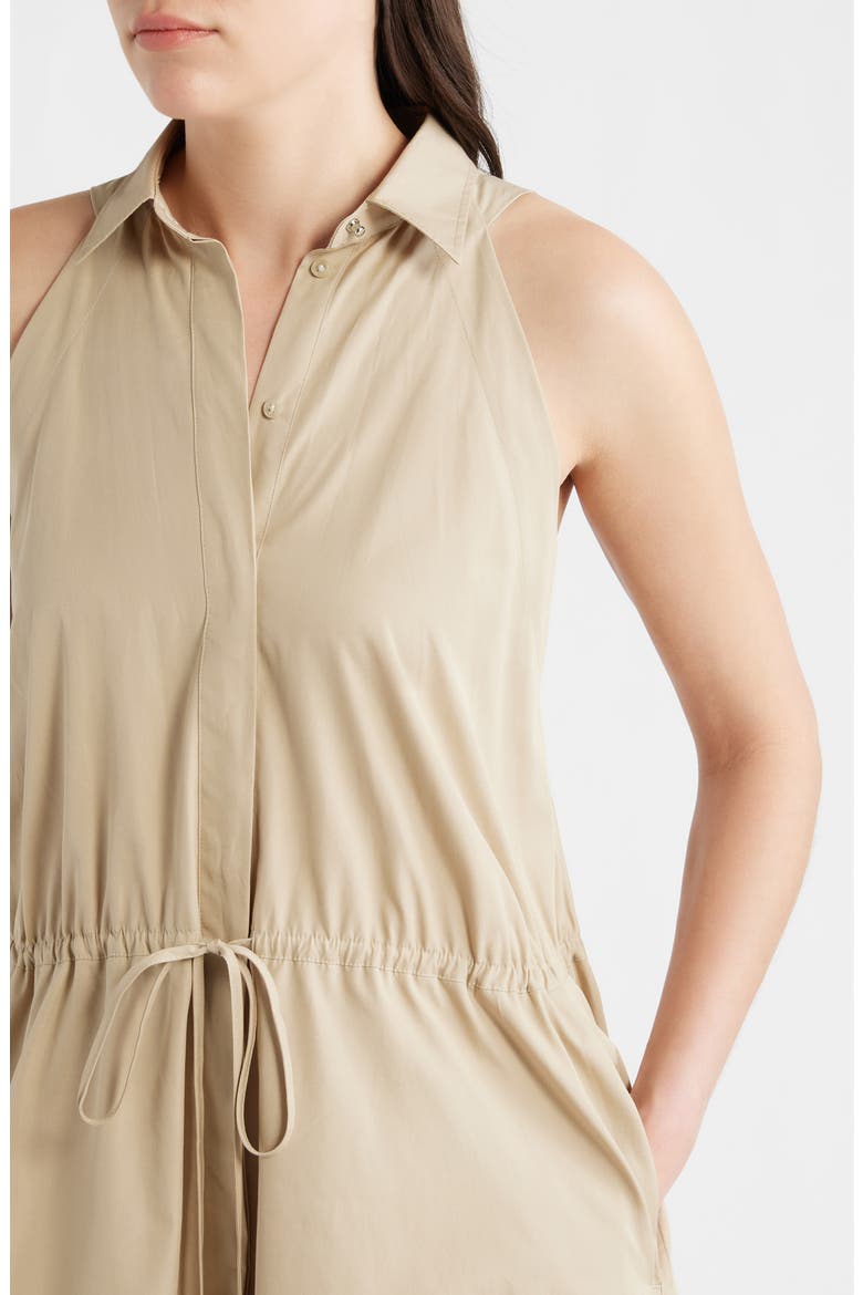 Cotton Midi Shirtdress, Alternate, color, PUMICE