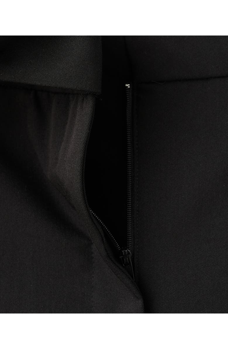 MANGO Pleated Wide Leg Pants, Alternate, color, Black