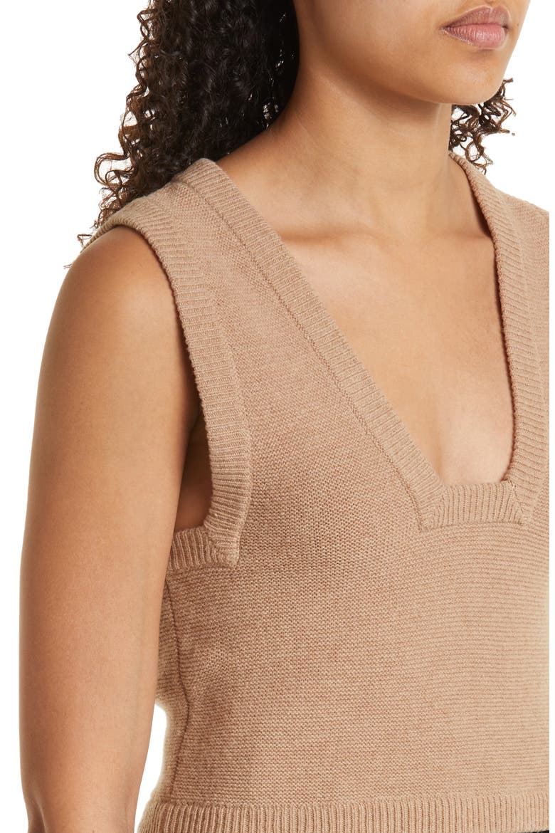 Wione Wool Sweater Vest, Alternate, color, TAN