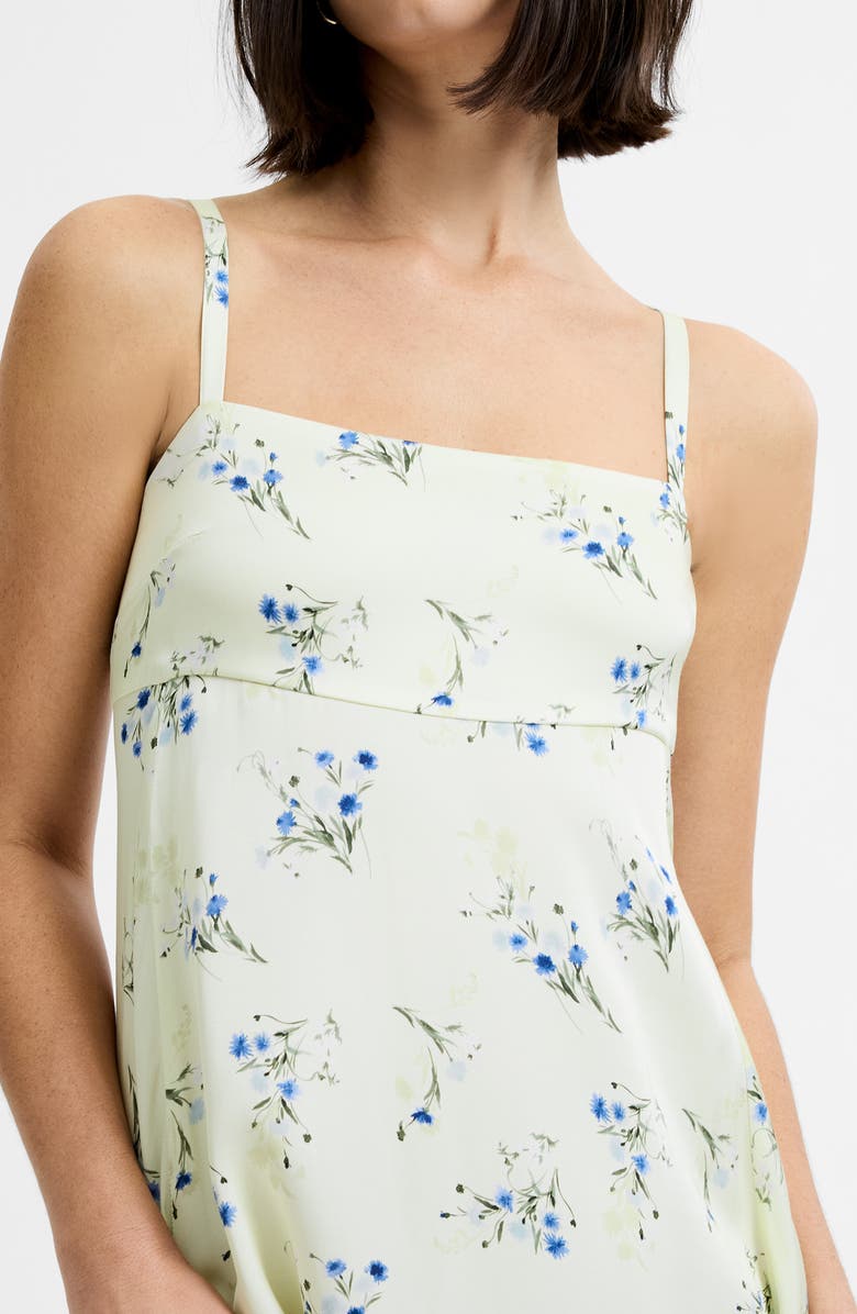 French Connection Ennis Harper Floral Print Sleeveless Maxi Dress, Alternate, color, Cucumber Crush