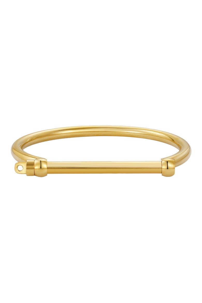 Men's Tarnish Resistant Bangle Bracelet, Main, color, GOLD