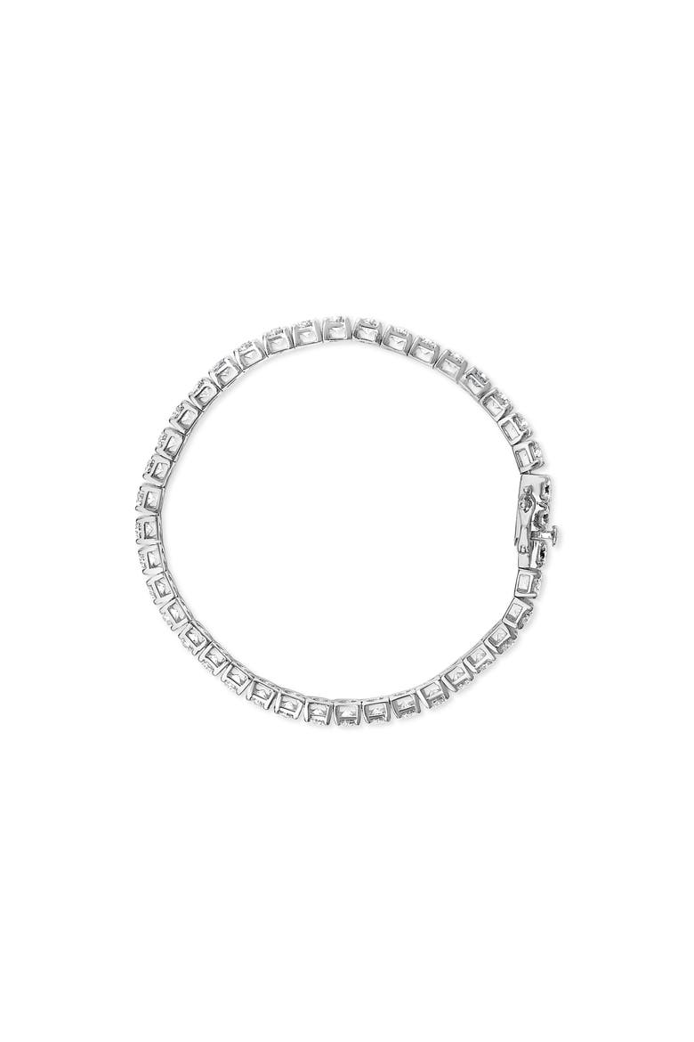 14K White Gold 12.00 Cttw Lab Grown Round Diamond Classic Tennis Bracelet, Alternate, color, White