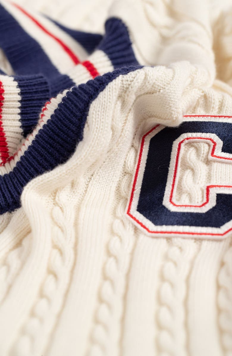 Cache Coeur Nautic college maternity and nursing dress, Alternate, color, Ivory