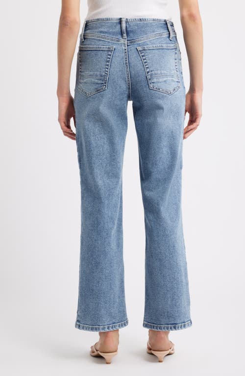 City Blues Bandless Straight Leg Jeans In Purple