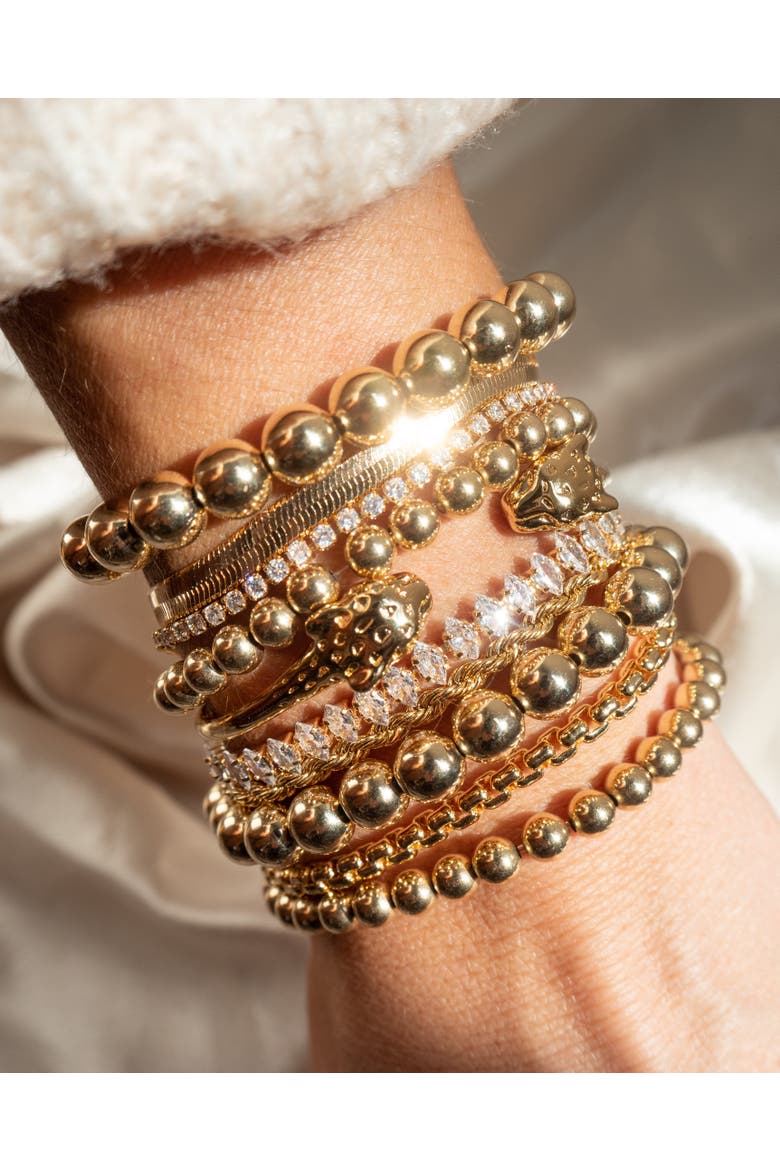 Panthera Bracelet, Alternate, color, Gold