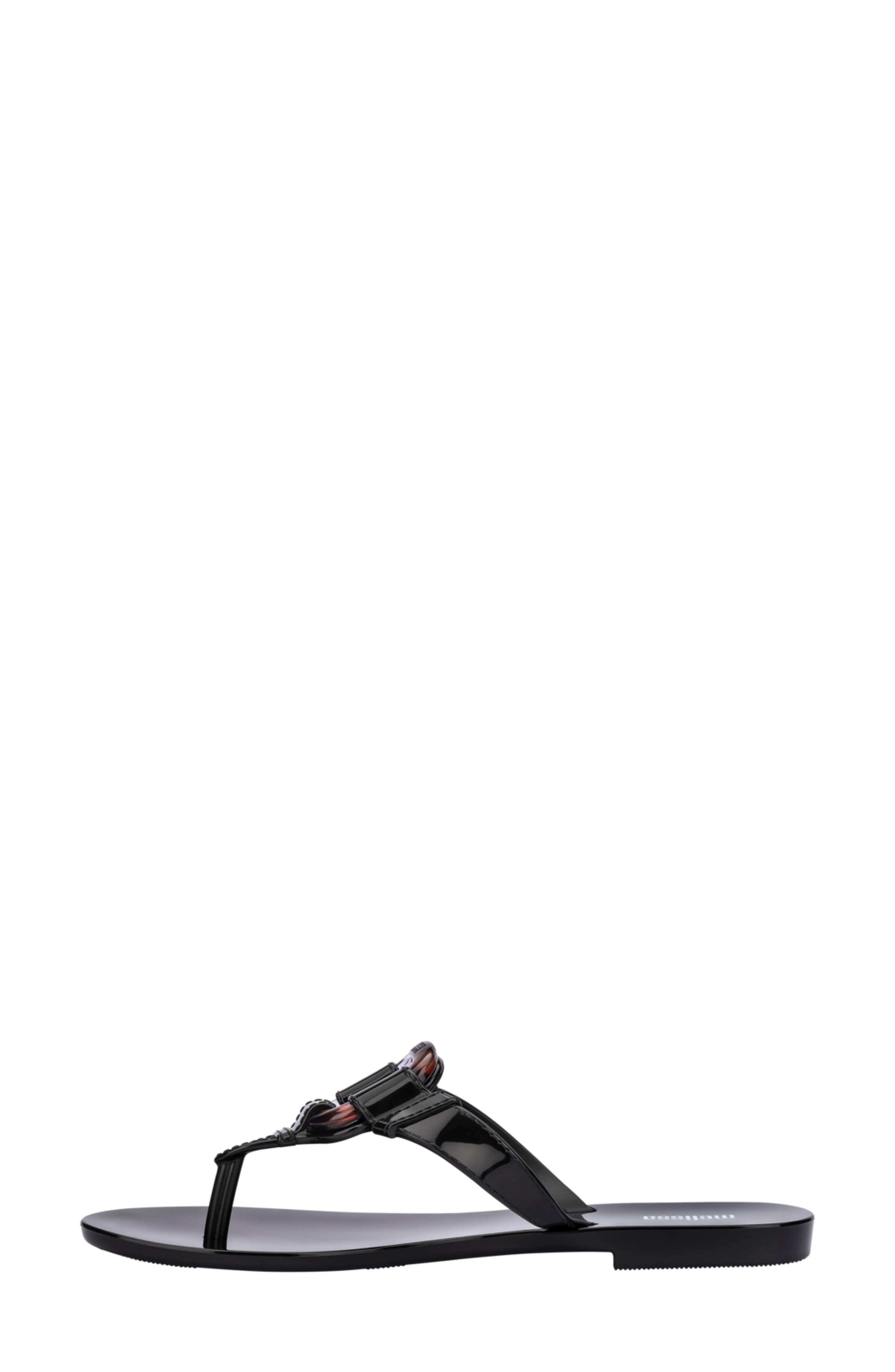 Melissa Olivia Sandal, Alternate, color, Black