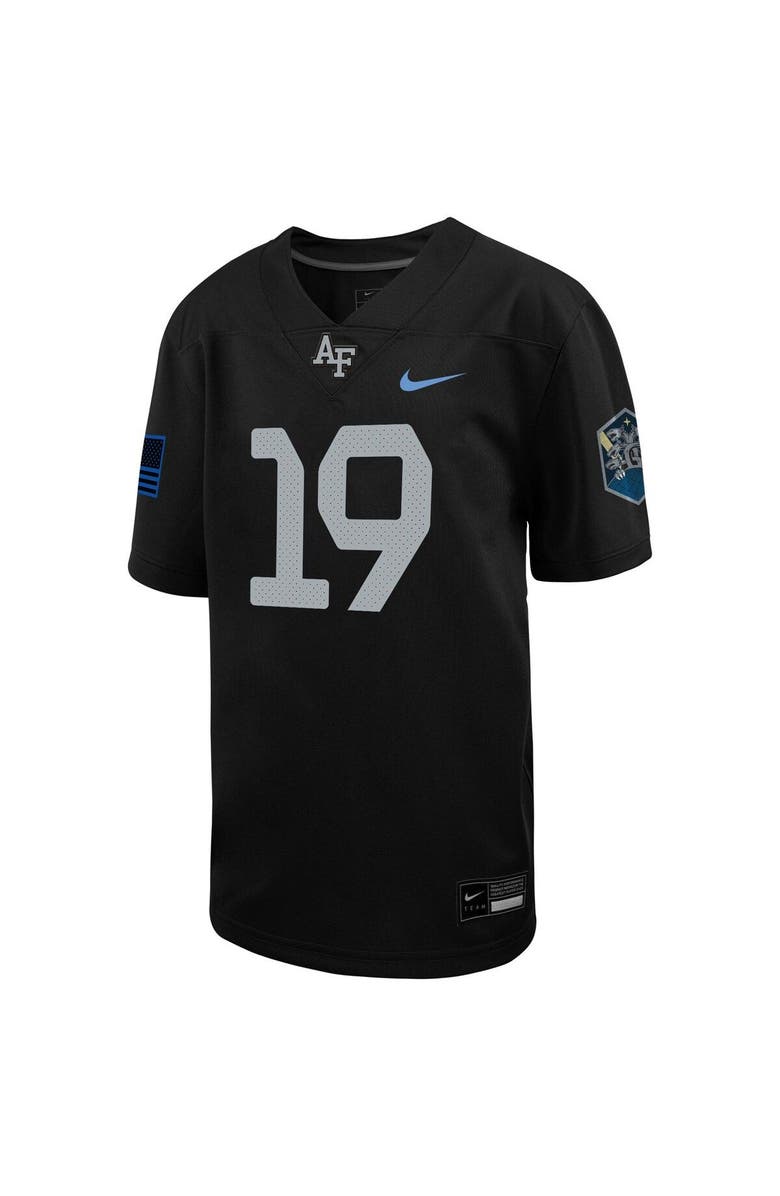 Nike Youth Nike #1 Black Air Force Falcons 1st Armored Division Old Ironsides Untouchable Football Jersey, Alternate, color, Black