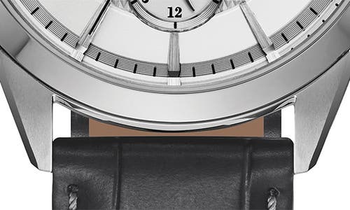 Citizen Mens Gray Leather Strap Watch Bu2110-01a In Multi