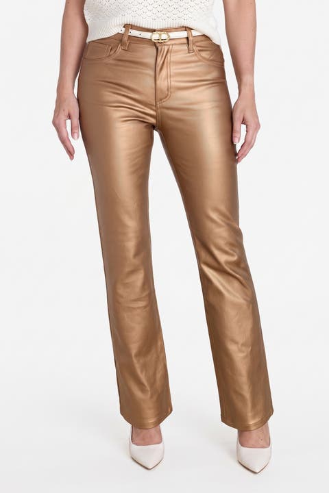 Aria Coated Flare Jeans