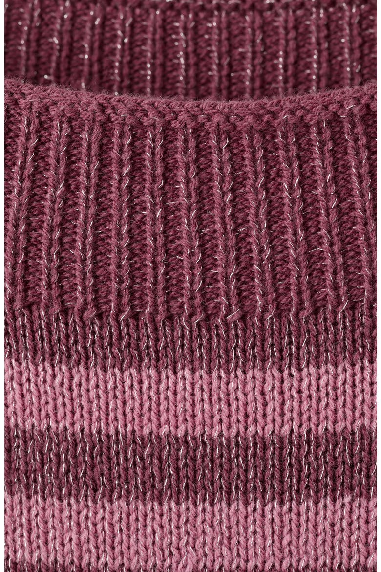 Metallic Stripe Sweater, Alternate, color, PINK