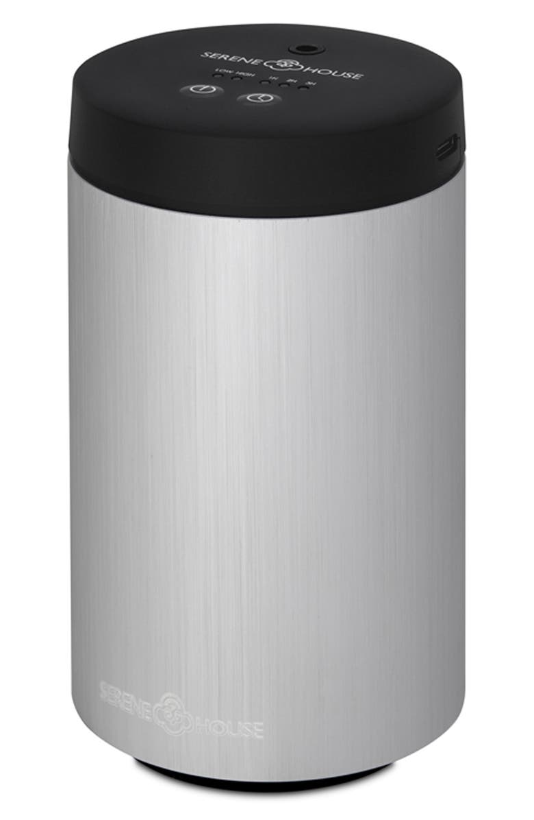 SERENE HOUSE Waterless Diffuser, Main, color, Silver