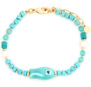 Panacea Turquoise & Freshwater Pearl Bracelet