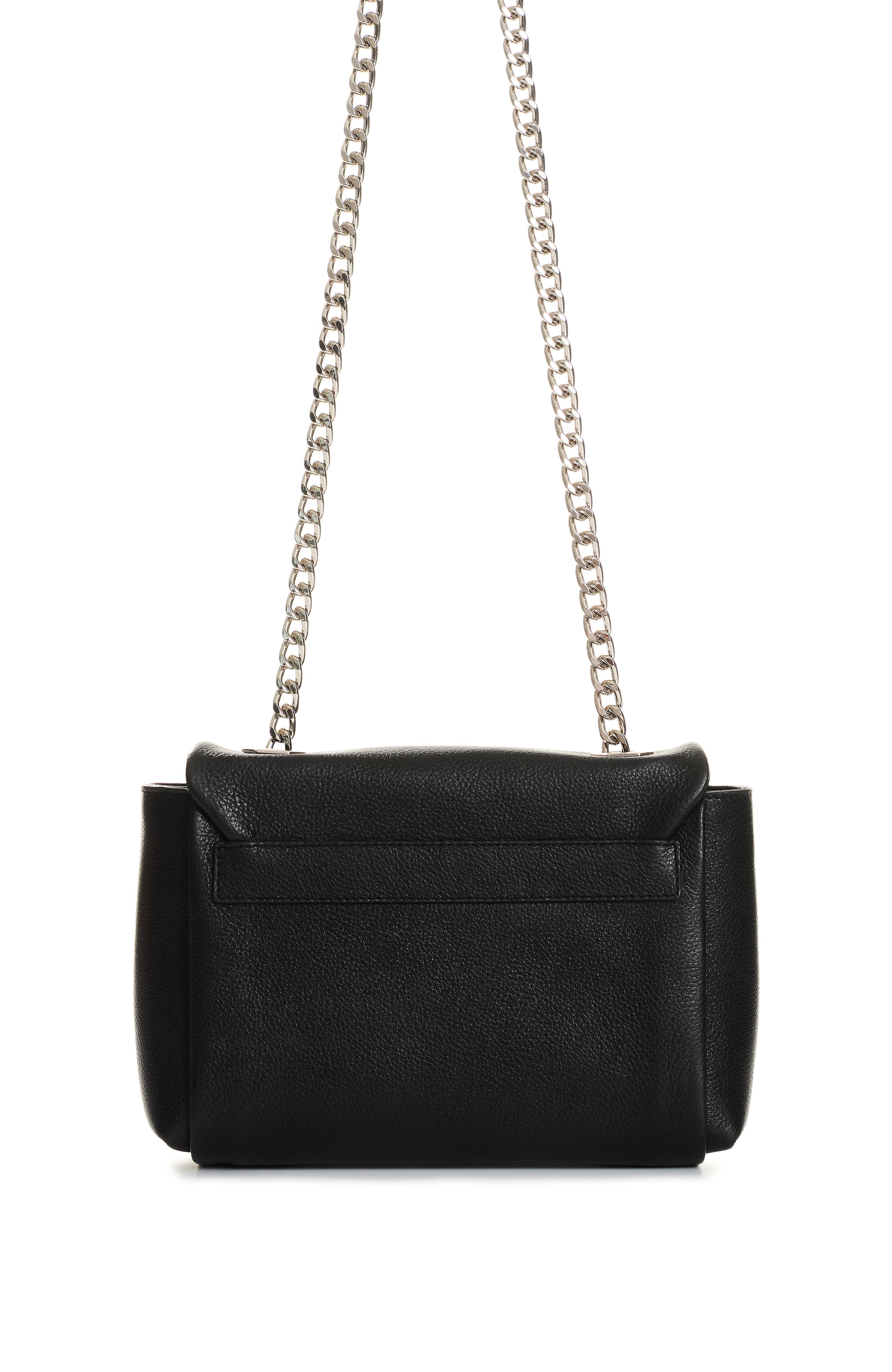 Velez Lili Leather Bowling  with Chain, Alternate, color, Black