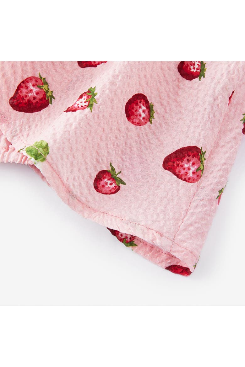 Ruffle Collar One Piece, Alternate, color, Strawberry