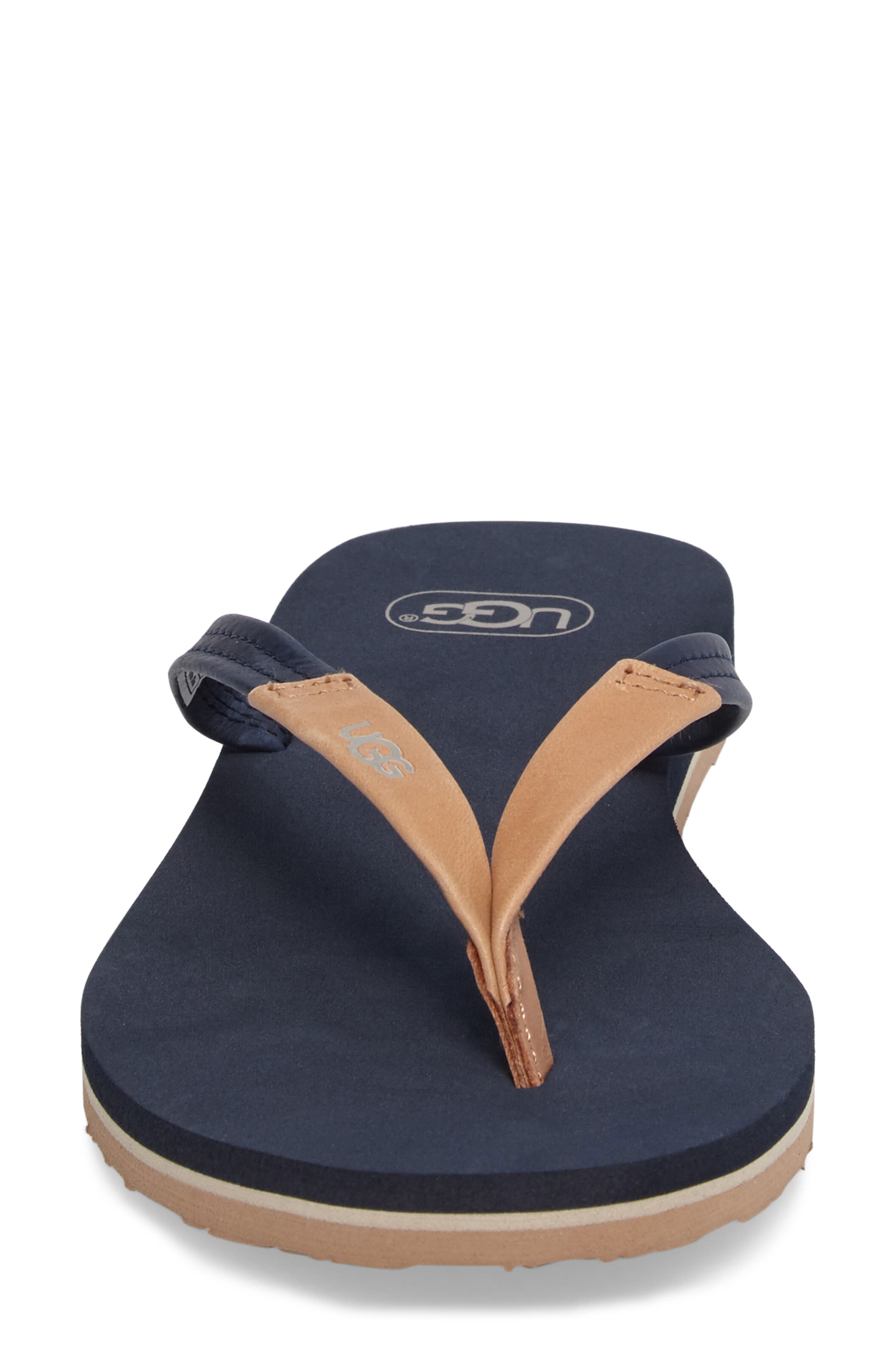 'Magnolia' Flip Flop, Alternate, color, NAVY
