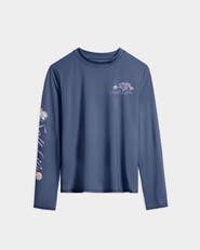 Salt Life Colorful Coral Reef Performance Long Sleeve Tee