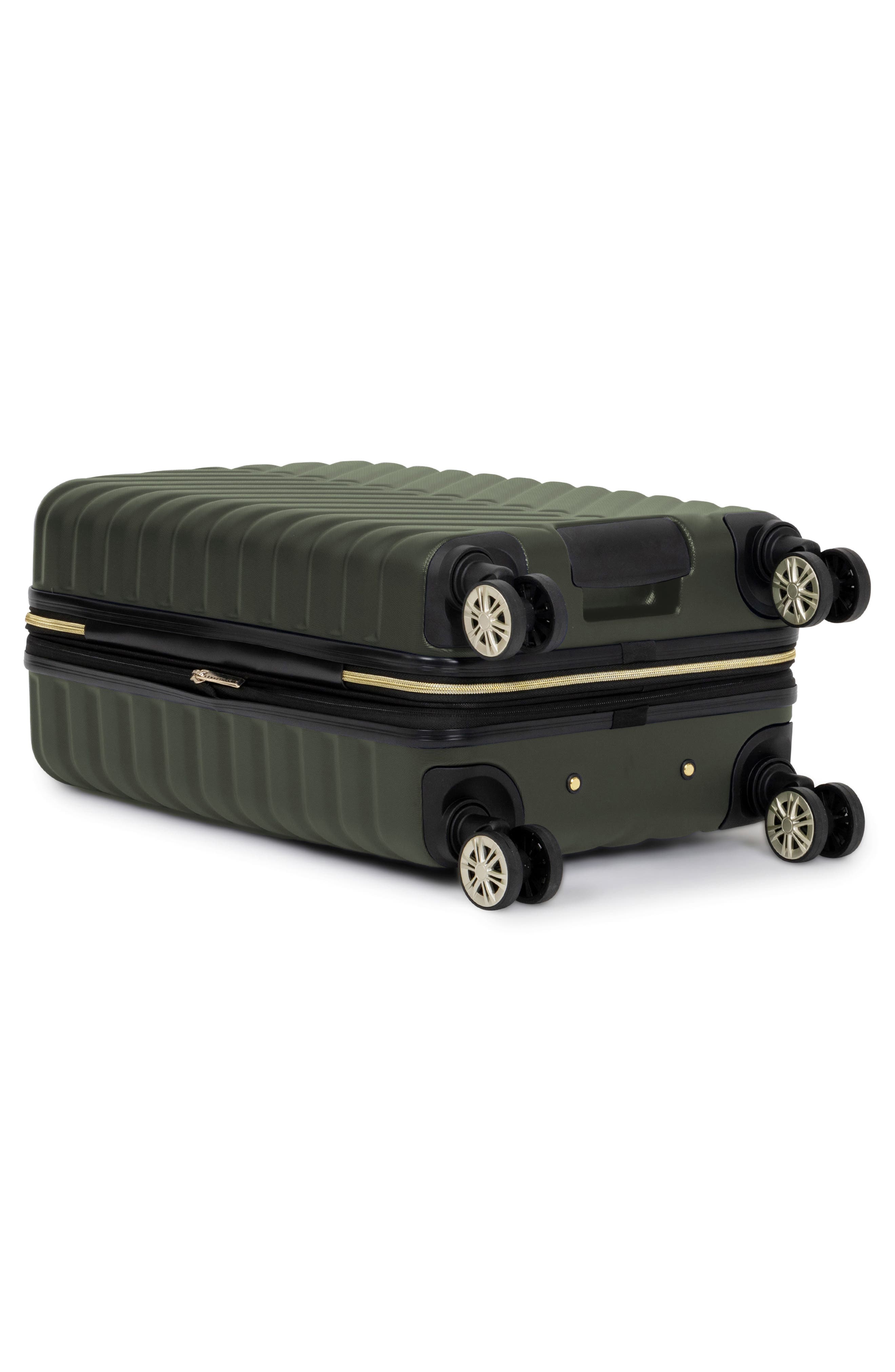 Kenneth Cole Madison Square 2-Piece Hardside Carry-On Luggage & Backpack Set, Alternate, color, Olive