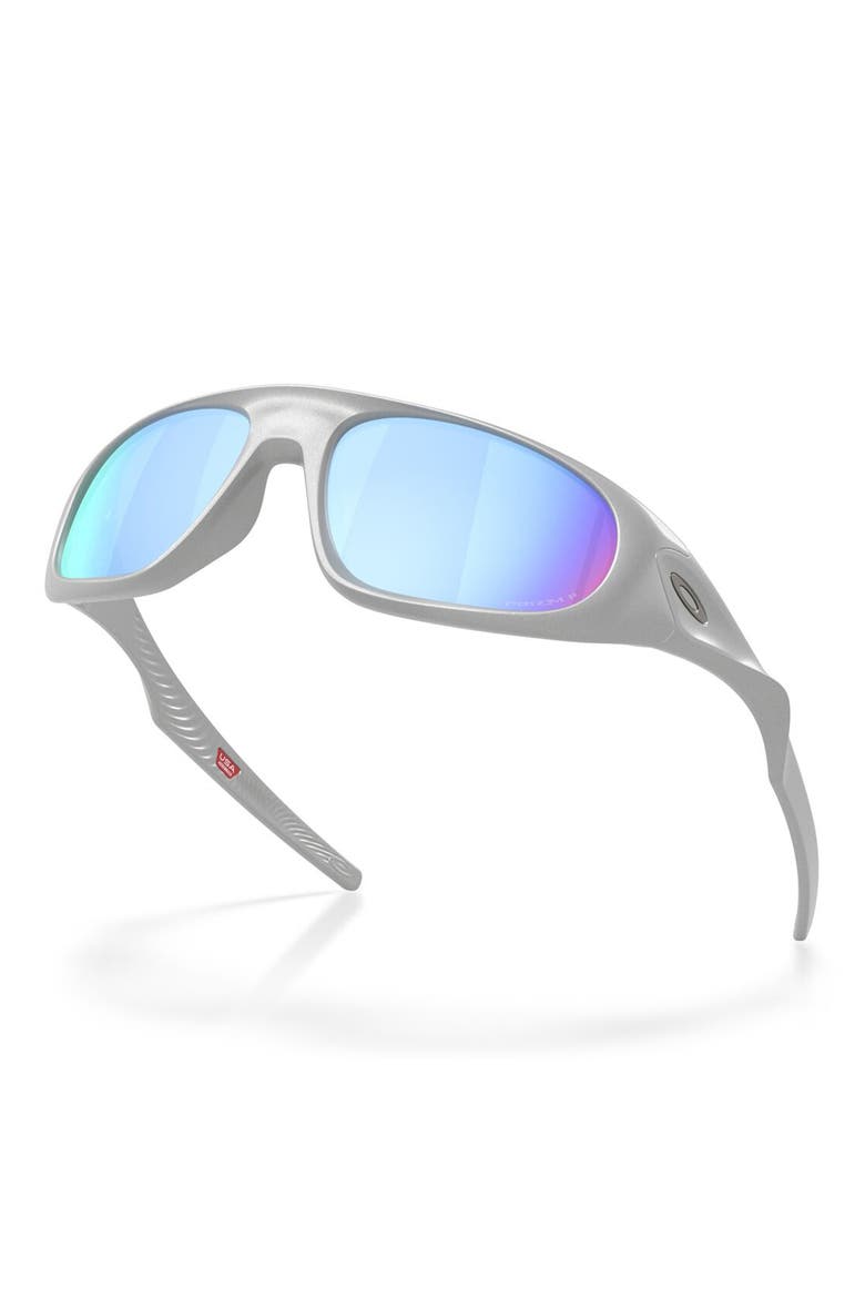 Neoforma 60mm Prizm™ Polarized Oval Sunglasses, Alternate, color, SILVER / PRIZM DEEP WATER