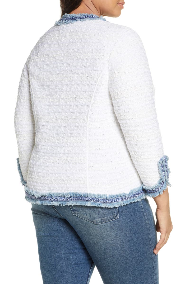 NIC+ZOE Bright Side Open Front Crop Jacket, Alternate, color,