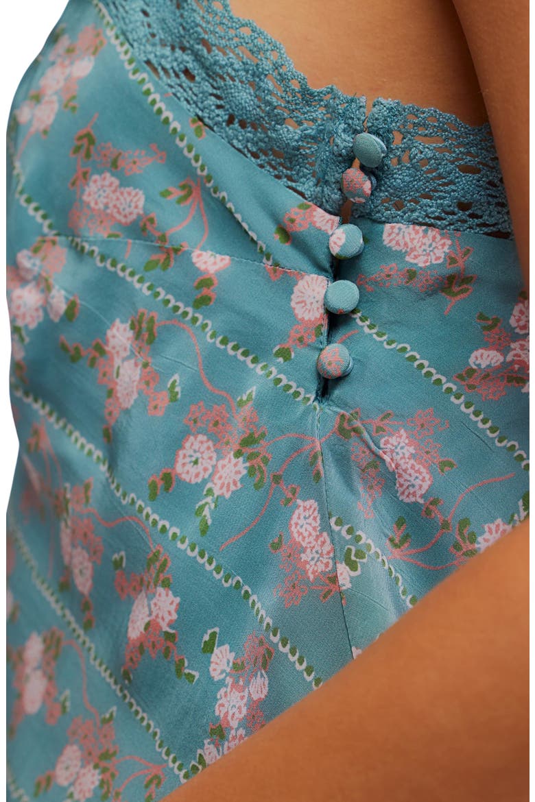 Bali Margot Lace Trim Camisole, Alternate, color, MINERAL BLUE COMBO